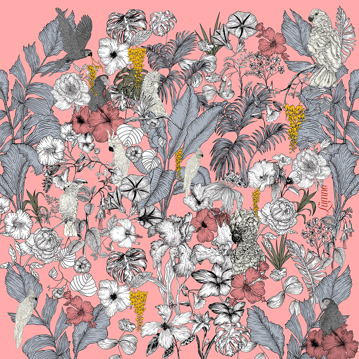 carré en soie- Botanica-